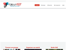 Tablet Screenshot of faireunfoot.com
